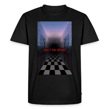 Anemoiacore Esthétique Border Space Weirdcore - T-shirt Premium bio Homme - noir - Devant - Nico (187cm)