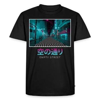 Anemoiacore Esthétique Border Space Weirdcore - T-shirt Premium bio Homme - noir - Devant - Nico (187cm)