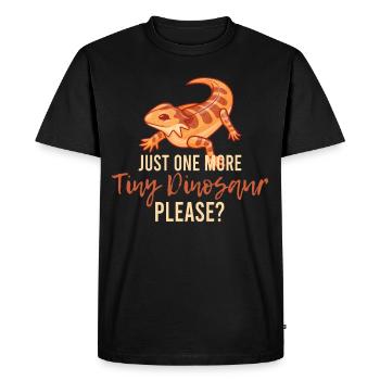 Drôle de dragon barbu - T-shirt Premium bio Homme - noir - Devant - Nico (187cm)