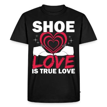 Chaussure Love True Love Collection de chaussures Sneakerhead - T-shirt Premium bio Homme - noir - Devant - Nico (187cm)