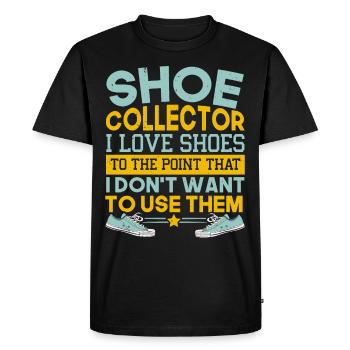 Collection de chaussures Collection de chaussures Sneaker Sneakerhead - T-shirt Premium bio Homme - noir - Devant - Nico (187cm)
