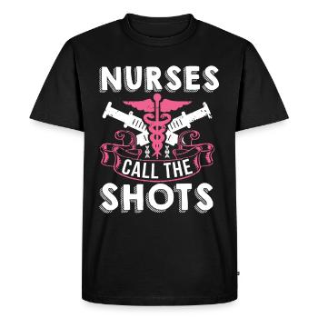 Nurse to the syringes - Men's Premium Organic T-Shirt - black - Front - Nico (187cm)