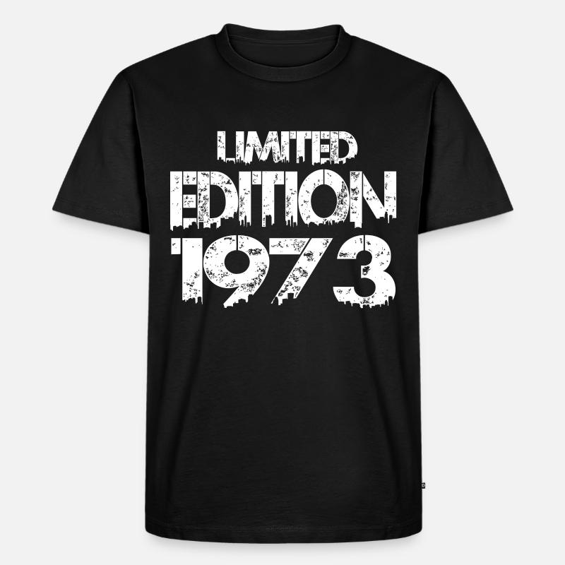 Limited Edition 1973 - Männer Premium Bio T-Shirt - Schwarz