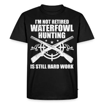 Fun waterfowl hunting - Men's Premium Organic T-Shirt - black - Front - Nico (187cm)