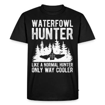 Fun waterfowl hunting - Men's Premium Organic T-Shirt - black - Front - Nico (187cm)