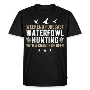 Fun waterfowl hunting - Men's Premium Organic T-Shirt - black - Front - Nico (187cm)