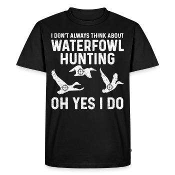 Fun waterfowl hunting - Men's Premium Organic T-Shirt - black - Front - Nico (187cm)