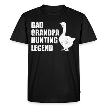 Drôle de chasseur de filles - T-shirt Premium bio Homme - noir - Devant - Nico (187cm)