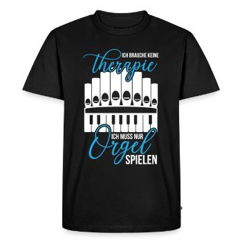 Organ Therapy Church Music Organ Players Organs - Men's Premium Organic T-Shirt - black - Front - Nico (187cm)
