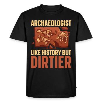 Archaeologist Like History Artifact Archaeology - Men's Premium Organic T-Shirt - black - Front - Nico (187cm)
