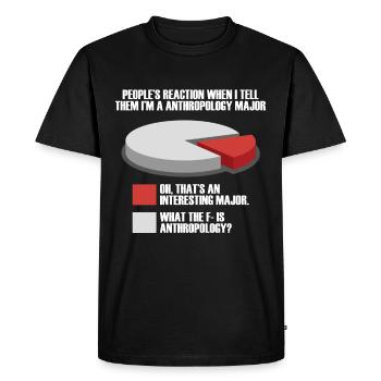 Funny archaeologist artifact archaeology - Men's Premium Organic T-Shirt - black - Front - Nico (187cm)