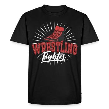 Wrestling Fighter Wrestling Wrestling Wrestling - T-shirt Premium bio Homme - noir - Devant - Nico (187cm)