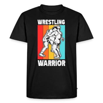 Wrestling Warrior Wrestling Wrestling Wrestling - T-shirt Premium bio Homme - noir - Devant - Nico (187cm)