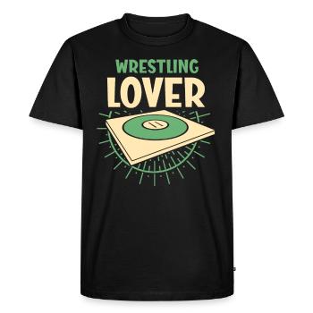 Wrestling Lovers Lutteur Lutteur Lutteur Lutteur - T-shirt Premium bio Homme - noir - Devant - Nico (187cm)