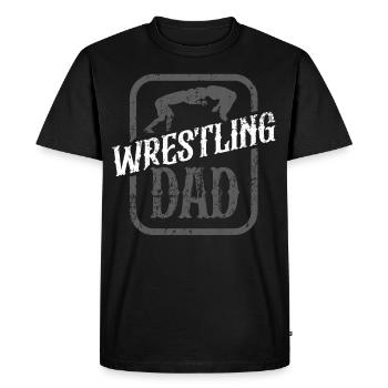 Lutte Papa Lutteur Lutte Lutte Lutte - T-shirt Premium bio Homme - noir - Devant - Nico (187cm)