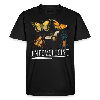 Entomologist Entomology Insects Profession Team - Men's Premium Organic T-Shirt - black - Front - Nico (187cm)
