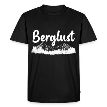 Berglust Randonnée en plein air Montagnes Sentier de randonnée - T-shirt Premium bio Homme - noir - Devant - Nico (187cm)