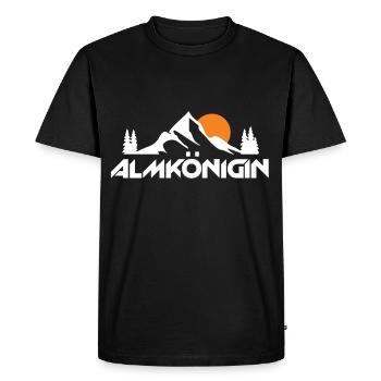 Alm Mountain Hiking Summit Trekking en plein air - T-shirt Premium bio Homme - noir - Devant - Nico (187cm)