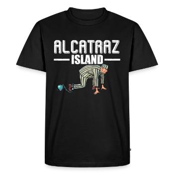 Alcatraz Island Prison California San Francisco - Men's Premium Organic T-Shirt - black - Front - Nico (187cm)