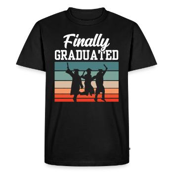 Enfin diplômé diplômé diplômé diplômé - T-shirt Premium bio Homme - noir - Devant - Nico (187cm)