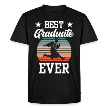 Meilleur diplômé de tous les temps Diplômés diplômés - T-shirt Premium bio Homme - noir - Devant - Nico (187cm)