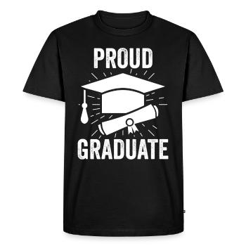 Proud Graduate Graduate Festival - Men's Premium Organic T-Shirt - black - Front - Nico (187cm)