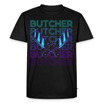 Fleischer Retro Cadeau - T-shirt Premium bio Homme - noir - Devant - Nico (187cm)