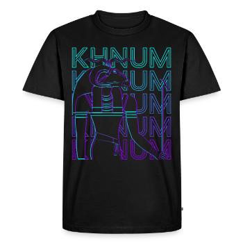 Khnum Dieu égyptien Egypte ancienne Retro Geschen - T-shirt Premium bio Homme - noir - Devant - Nico (187cm)
