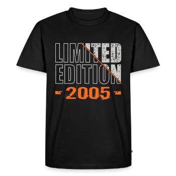 Limited Edition 2005 - Men's Premium Organic T-Shirt - black - Front - Nico (187cm)