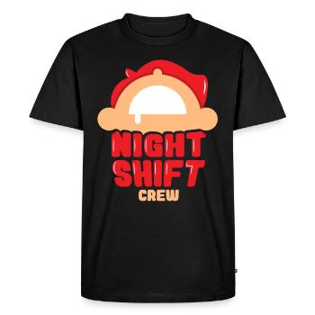 Team Night Shift Colleague Night Shift Work - Men's Premium Organic T-Shirt - black - Front - Nico (187cm)