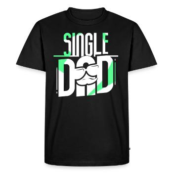 Single Parent Father Single Parent Papa Papi - Men's Premium Organic T-Shirt - black - Front - Nico (187cm)