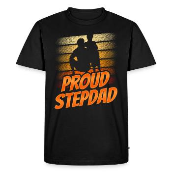 Fier beau-père Fête des pères beau-père Beau-père - T-shirt Premium bio Homme - noir - Devant - Nico (187cm)