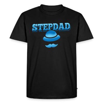 Beau-père Beau-père Fête des pères Beau-père - T-shirt Premium bio Homme - noir - Devant - Nico (187cm)