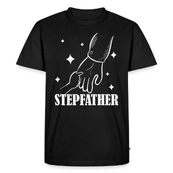 Beau-père Beau-père Fête des pères Beau-père - T-shirt Premium bio Homme - noir - Devant - Nico (187cm)