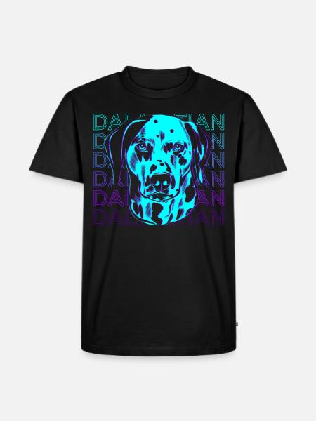 Cadeau rétro dalmate - T-shirt Premium bio Homme - noir