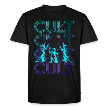 Cult Baphomet Occult Paganism Wicca Retro Geschen - Men's Premium Organic T-Shirt - black - Front - Nico (187cm)