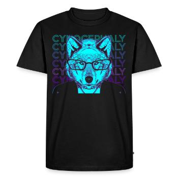 Cynocéphalie Bestiaire médiéval Retro Ges - T-shirt Premium bio Homme - noir - Devant - Nico (187cm)