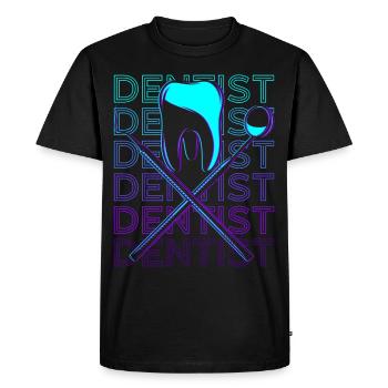 Dentiste Dentiste Dentiste Assistant Cadeau - T-shirt Premium bio Homme - noir - Devant - Nico (187cm)