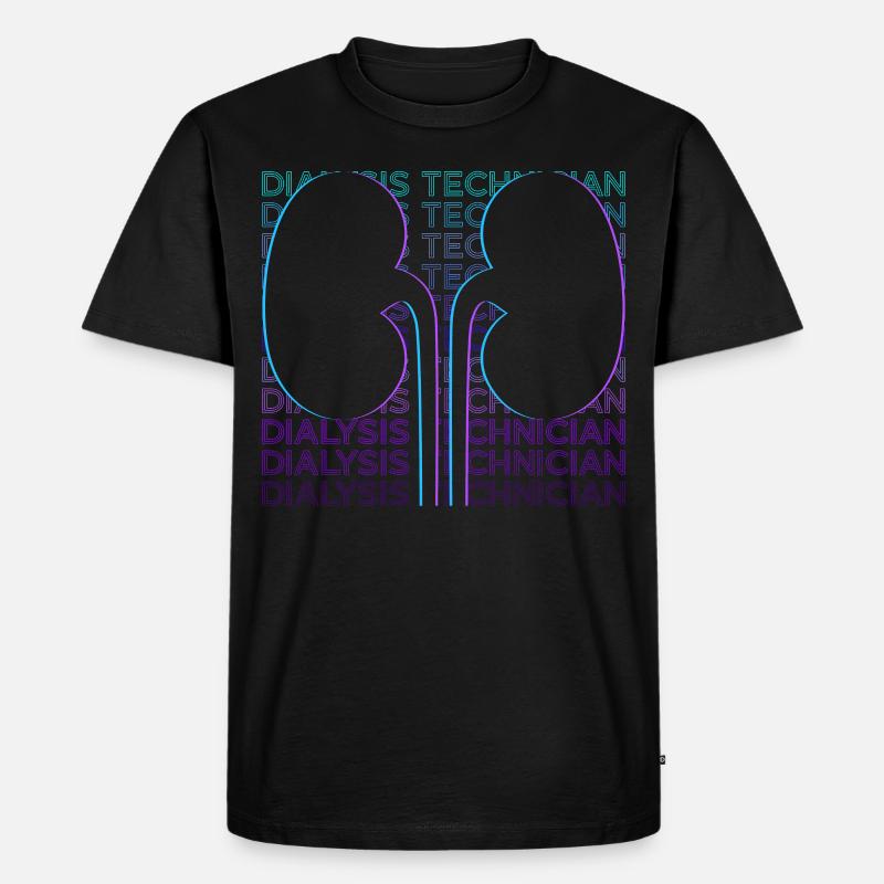 Dialyse-Techniker Hämodialyse Dialyse-Techniker Ge - Männer Premium Bio T-Shirt - Schwarz