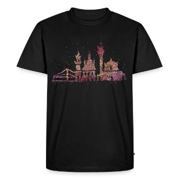 Dresden Skyline Silhouette City Trip Allemagne - T-shirt Premium bio Homme - noir - Devant - Nico (187cm)