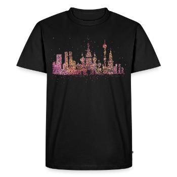 Moscow Skyline Silhouette City Trip Russie - T-shirt Premium bio Homme - noir - Devant - Nico (187cm)