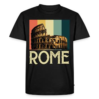 Colisée Gladiateurs romains Italie Antiquité - T-shirt Premium bio Homme - noir - Devant - Nico (187cm)