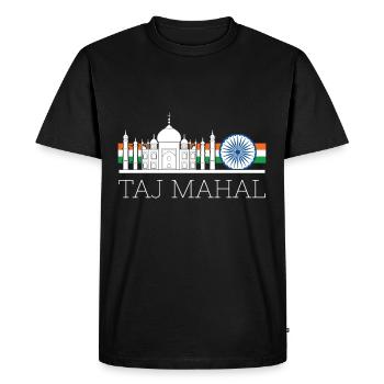Taj Mahal Tourist Asie Inde - T-shirt Premium bio Homme - noir - Devant - Nico (187cm)