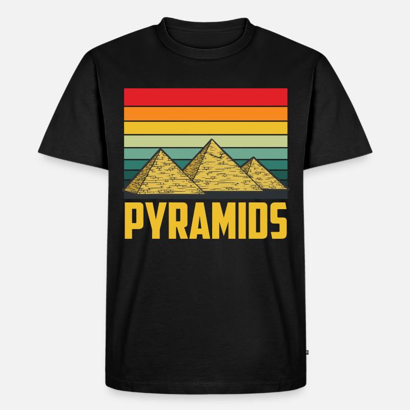 Pyramide Ägypten Sphinx Gizeh Anubis - Männer Premium Bio T-Shirt - Schwarz