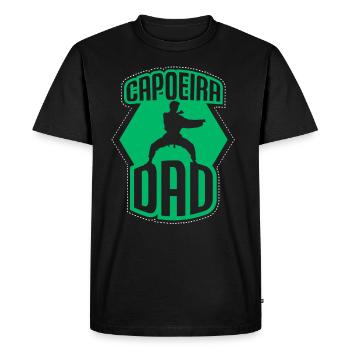 Capoeira Père Arts Martiaux Passe-temps brésilien - T-shirt Premium bio Homme - noir - Devant - Nico (187cm)