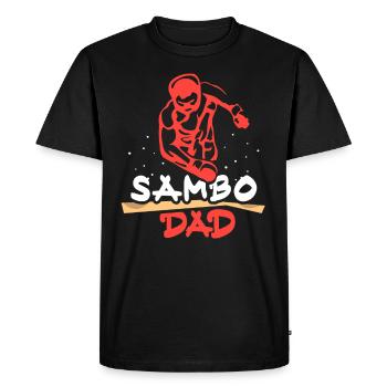 Sambo Father Martial Arts Training Martial Arts - Men's Premium Organic T-Shirt - black - Front - Nico (187cm)