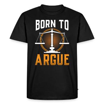 Né pour plaider avocat avocat - T-shirt Premium bio Homme - noir - Devant - Nico (187cm)