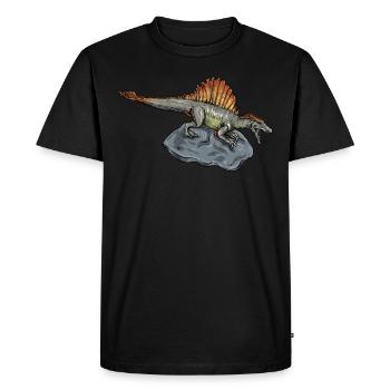 Spinosaurus I Thorn Lizard Crétacé Fossile - T-shirt Premium bio Homme - noir - Devant - Nico (187cm)