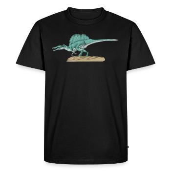 Spinosaurus I Thorn Lizard Crétacé Fossile - T-shirt Premium bio Homme - noir - Devant - Nico (187cm)