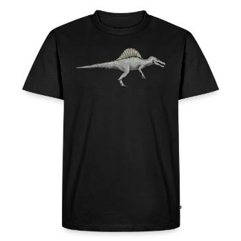 Spinosaurus I Thorn Lizard Crétacé Fossile - T-shirt Premium bio Homme - noir - Devant - Nico (187cm)